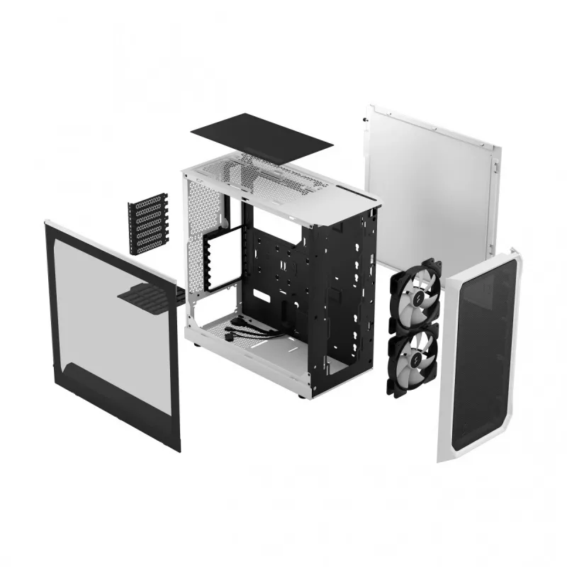 Fractal Design Focus 2 White kompiuterio korpusas