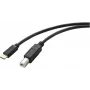 Renkforce RF-5720420 USB kabelis 2 m USB 2.0 USB C USB B juodas