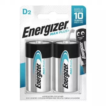 Energizer D šarminės baterijos Max Plus, 2 vnt. pakuotė