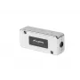 LANBERG PLC-6SL1-S jungiamoji dėžutė, Cat6 S/FTP (S-STP), sidabrinė, 82×35×23 mm