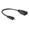 HDMI kabelis DeLOCK 65391 0,23 m, A tipas į D tipą, juodas