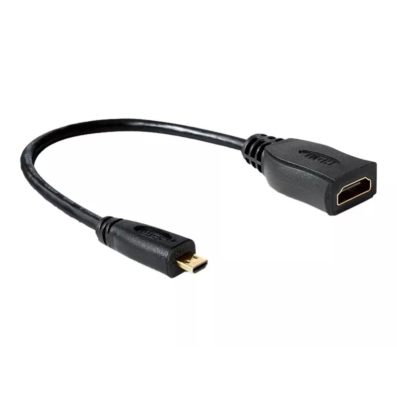 HDMI kabelis DeLOCK 65391 0,23 m, A tipas į D tipą, juodas