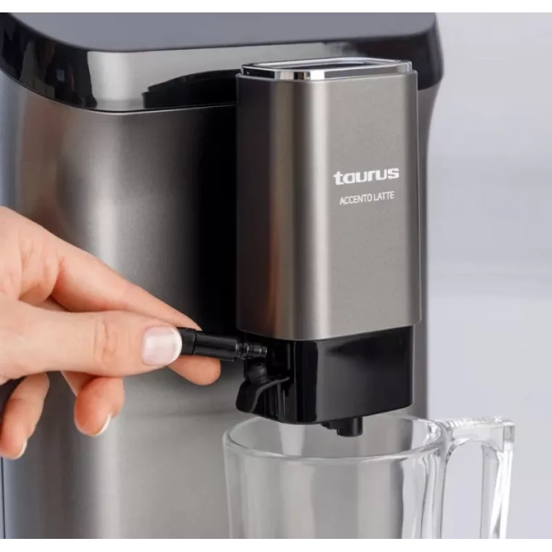 Espreso aparatas Taurus Accento Latte pilnai automatinis, įmontuotas malūnėlis, 1.5 L vandens talpa, kavos pupelių įdėjimas