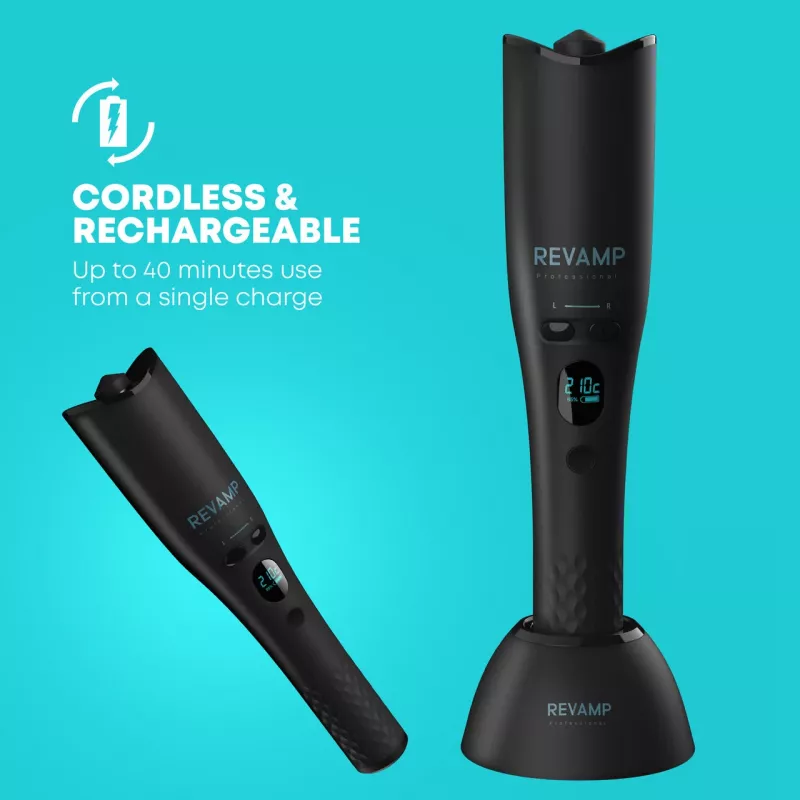 Revamp CL-2750-EU2 iGEN Cordless Progloss Hollywood Curl automatinis besisukantis garbanojimo prietaisas