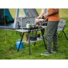 Campingaz Camping Kitchen 2 Multi Cook Plus, dujinė viryklė pilka, 2 kaitvietės 2x 1,8 kW + kepsninė 0,9 kW, modelis 2025