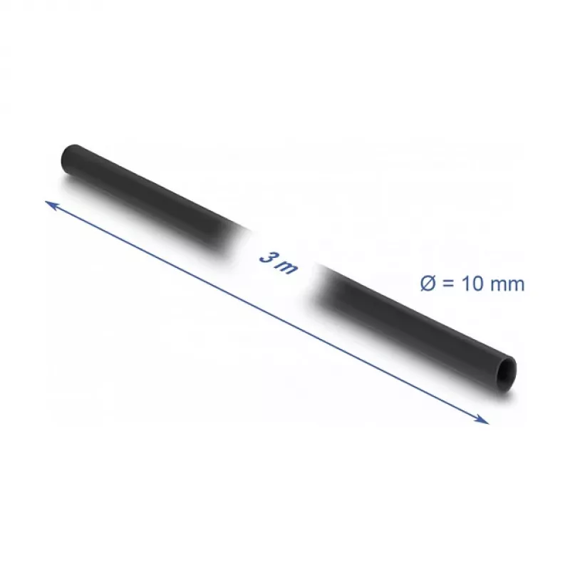 DeLOCK PVC izoliacinė rankovė 3 m x 10 mm juoda