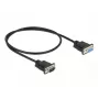 Serijinis kabelis DeLOCK 86613 juodas 0,5 m RS-232