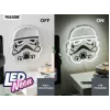 LED neoninė sieninė šviesa Paladone Stormtrooper PP14595SWVN, dekoratyvinis „Žvaigždžių karų“ apšvietimas