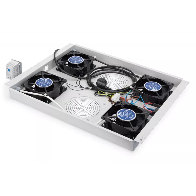 Digitus DN-19 FAN-4-SRV ventiliatorių blokas pilkas
