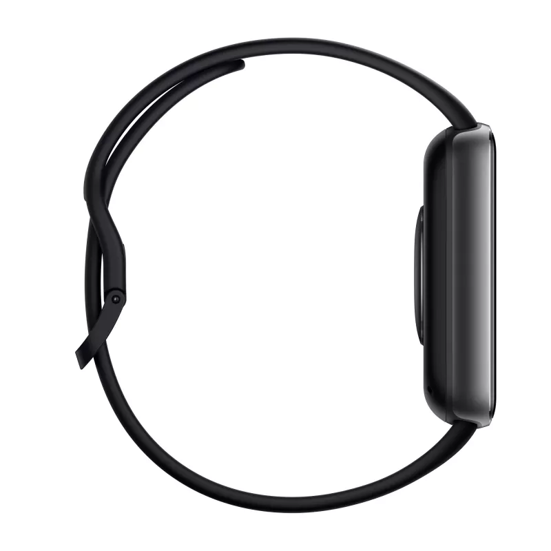 Išmanusis laikrodis Xiaomi Watch 5 stačiakampis 2.07 colio AMOLED ekranas, juodas korpusas, juodas TPU dirželis, 47,5 mm, 5 ATM