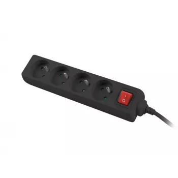 Lanberg PS1-04E-0150-BK Kištukinis lizdų blokas juodas