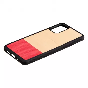 Dėklas Samsung Galaxy S20+ man and wood miss match black, medinis su polikarbonatu