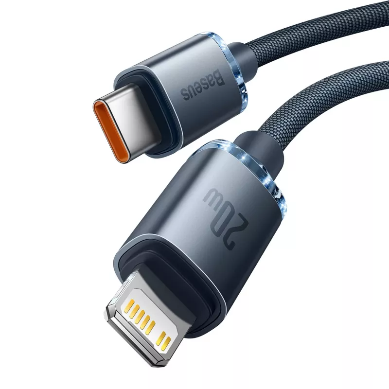 Baseus CAJY000301 mobiliojo telefono laidas pilkas 2 m USB C Lightning