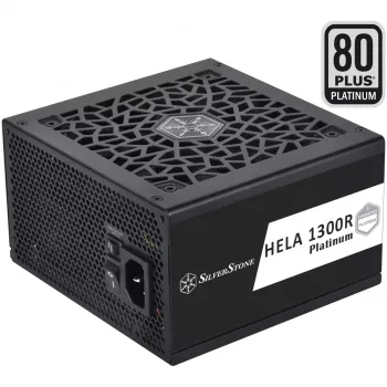 SST-HA1300R-PM 1300W, PC maitinimo blokas juodas, 9x PCIe, kabelių valdymas, 1300 W