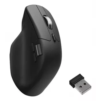 Pelė Keychron M6 dešinei rankai universali – Optinė, RF belaidis + Bluetooth + USB-C, 30000 DPI, Juoda