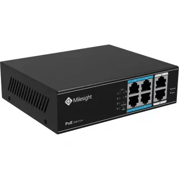 Nevaldomas jungiklis Milesight MS-S0204-EL 4 prievadai 1 Gigabit Ethernet