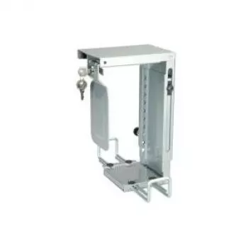Pritvirtinamas prie stalo CPU laikiklis ROLINE Mini PC Holder su užraktu
