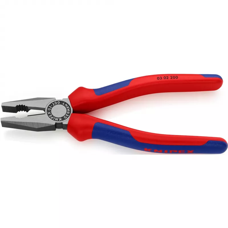 Knipex universalinės replės su 2-komponentėmis rankenomis, 200 mm
