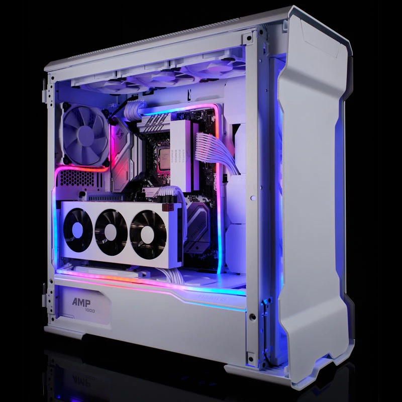 LED juosta Phanteks PH-NELEDKT_M5_WT01 — universali 550 mm, 5 V, 5.7 W, juoda