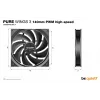 be quiet! Pure Wings 3 140mm PWM high-speed korpuso ventiliatorius 14 cm juodas 1 vnt.