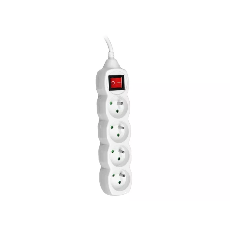 TRACER PowerWatch 3 m (4 lizdai) baltas su jungikliu
