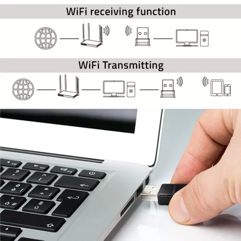 Belaidis USB adapteris QOLTEC 56988 Dual Band 1300Mbps USB 3.0