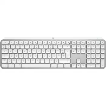 Logitech Master Series MX Keys S for Mac - pilno dydžio belaidė klaviatūra su foniniu apšvietimu, AZERTY prancūzų išdėstymu, šviesiai pilka (920-011626)