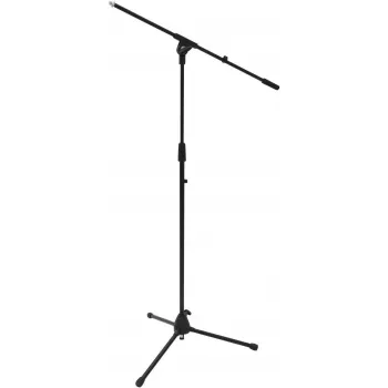 Mikrofono stovas Omnitronic MS-2 su svirtimi, juodas