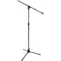 Mikrofono stovas Omnitronic MS-2 su svirtimi, juodas