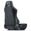 Lenktyninė atlošiama sėdynė Next Level Racing ERS3 Elite Premium – juoda PU oda, atlošiamas atlošas, tinkanti kėbului ir grindims