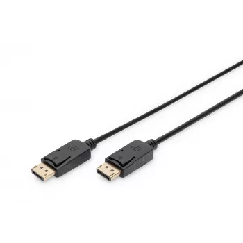 Jungiamasis kabelis DisplayPort su užraktu 1080p 60Hz FHD tipas DP / DP M / M juodas 1m