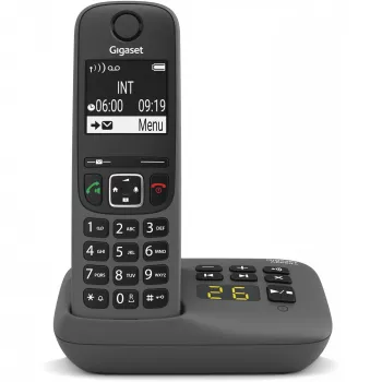Belaidis analoginis/DECT telefonas Gigaset AE690A su skambučio identifikavimu, anglies spalvos