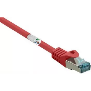 RJ45 tinklo kabelis Patch Cable CAT 6a S/FTP 1,00 m Raudonas Liepsną slopinantis 1 vnt. (RF-5043972)
