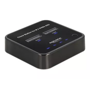 DeLOCK M.2 Docking Station 2 x M.2 NVMe PCIe SSD su klonavimo funkcija