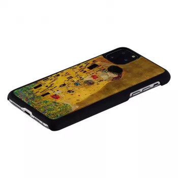 Dėklas iKins iPhone 11 Pro Max — juodas „bučinio“ dizainas, apsauginis