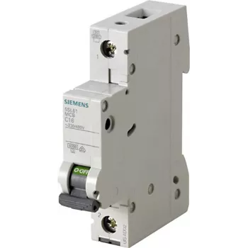 Siemens 5SL6106-7 automatinis jungiklis 1 polius 6A B charakteristika