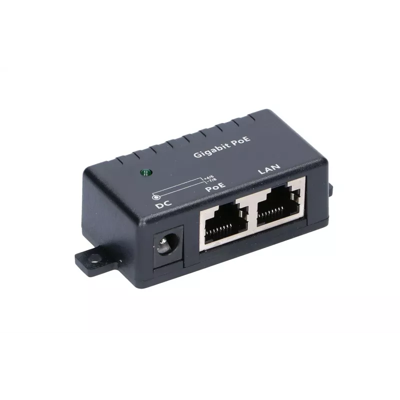 Gigabitinis PoE injektorius Extralink 1 prievadas, 1x 1000 Mb/s RJ45, kubas