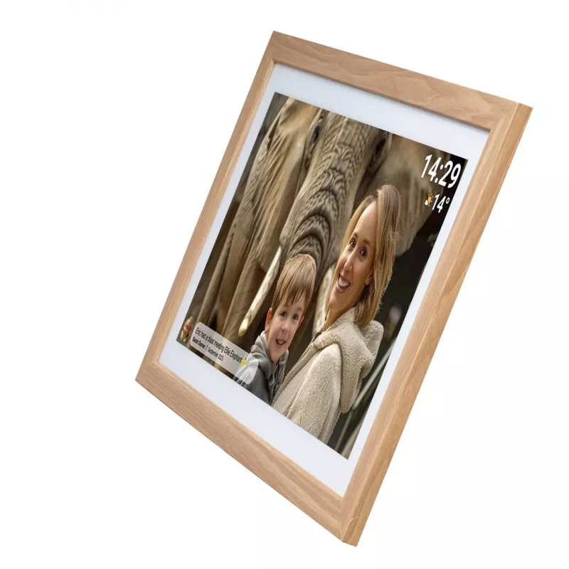 Denver PFF-2162LW skaitmeninis nuotraukų rėmelis šviesiai rudas 54,6 cm (21,5 inch) jutiklinis ekranas Wi-Fi