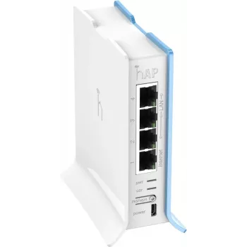 MikroTik RB941-2nD-TC hAP Lite | Belaidis prieigos taškas | 802.11n | 2,4 GHz | 4x 10/100 Mbit/s Ethernet | MU-MIMO