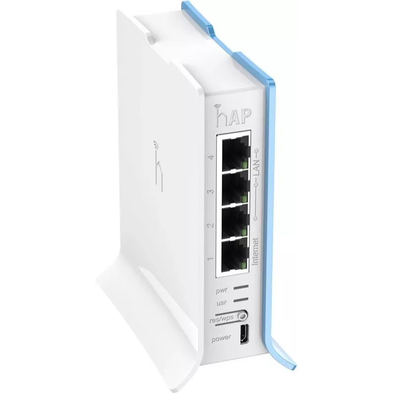 MikroTik RB941-2nD-TC hAP Lite | Belaidis prieigos taškas | 802.11n | 2,4 GHz | 4x 10/100 Mbit/s Ethernet | MU-MIMO