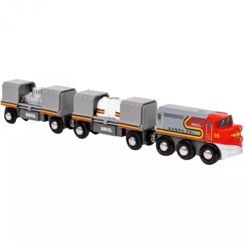 Traukinys BRIO World Santa Fe Trains of the World įvairiaspalvis