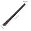 Qoltec aliumininis PDS stovo montavimui | 16A | 16 x Schuko | Vertikalus | 1,8 m