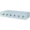 Omnitronic ELA 6S Sidabrinis – garsumo valdiklis 6 kanalų, 19 inch stovo montavimui