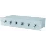 Omnitronic ELA 6S Sidabrinis – garsumo valdiklis 6 kanalų, 19 inch stovo montavimui