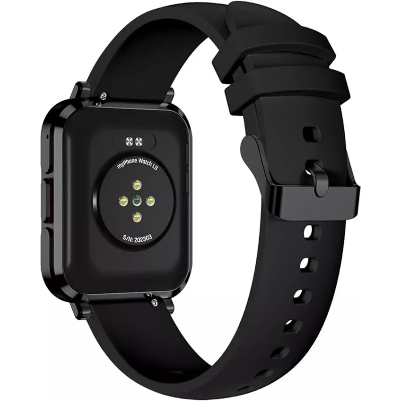 Išmanusis laikrodis myPhone Watch LS Black, 1.85 colių IPS
