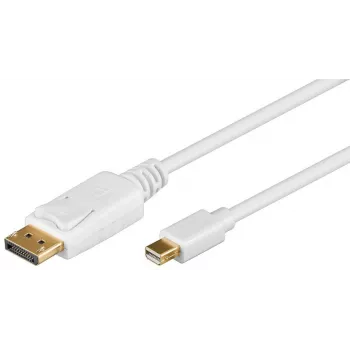 Wentronic Goobay DisplayPort į mini DisplayPort adapterio kabelis 1.2, baltas, 2 m - Mini DisplayPort kištukas > DisplayPort kištukas (52859)