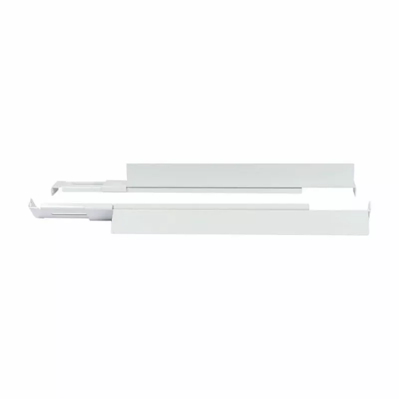 ALLNET reguliuojamo ilgio L formos bėgelis 502–849 mm šviesiai pilkas, pora