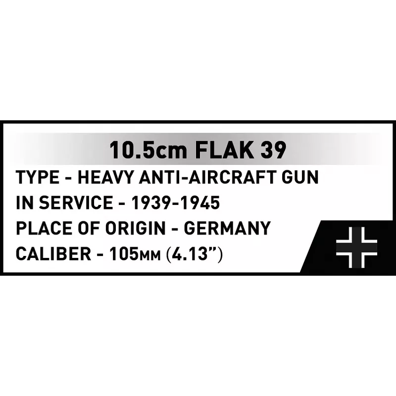 Konstruktorius Cobi Blocks 10,5 cm Flak 39 — 339 dalių