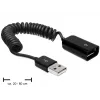 USB kabelis DeLOCK 83163 0.6 m USB 2.0 A-A juodas