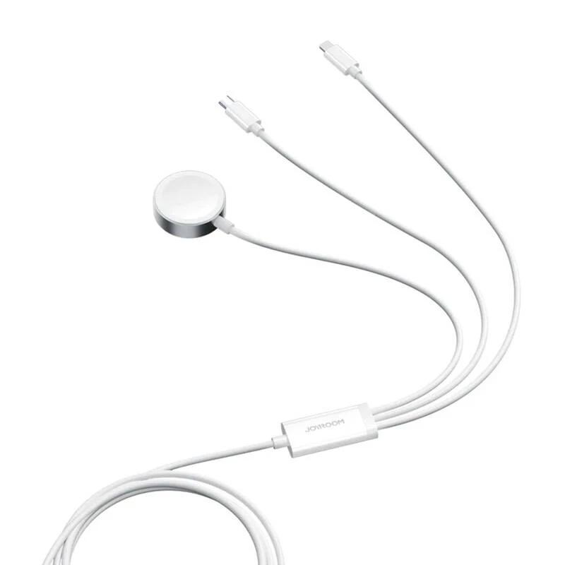 Magnetinis krovimo kabelis Joyroom S-IW008 Lightning USB-C 5V 1,2 m baltas